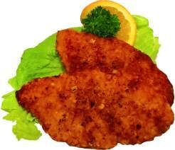  1 gebratenes Schweineschnitzel